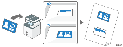 Illustration de la copie d'une carte d'identité