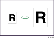 Illustration de Réduction ou agrandissement des originaux