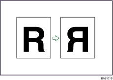 Illustration d&apos;une image miroir