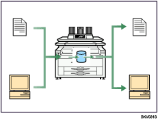 Illustration de l&apos;utilisation de documents stockés