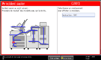 Illustration de l&apos;écran du panneau de commande