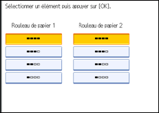 Illustration de l&apos;écran du panneau de commande