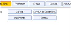 Illustration de l&apos;écran du panneau de commande