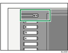 Illustration de la touche Compteur/Outils utilisateur.