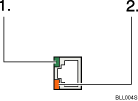 illustration d&apos;un port 10BASE-T/100BASE-TX (illustration numérotée avec légende)