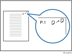 Illustration de la marque de transfert