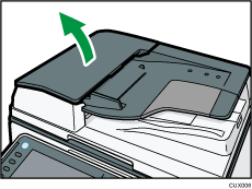 Illustration du chargeur automatique de documents à retournement